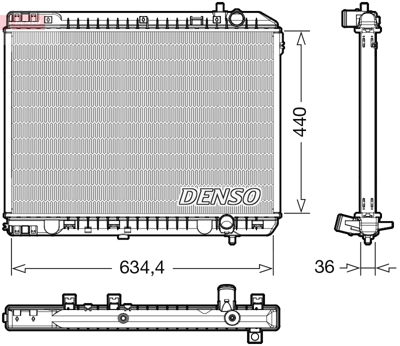 Radiateur Denso DRM43008