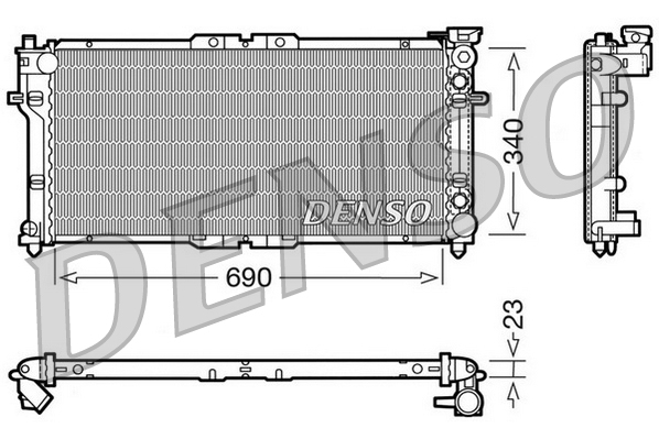 Radiateur Denso DRM44004