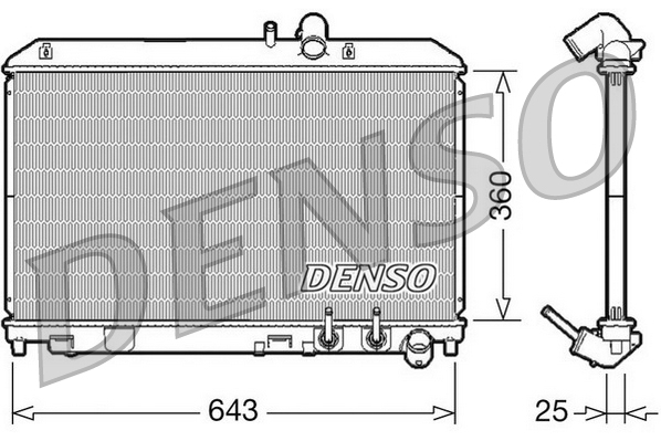 Radiateur Denso DRM44012