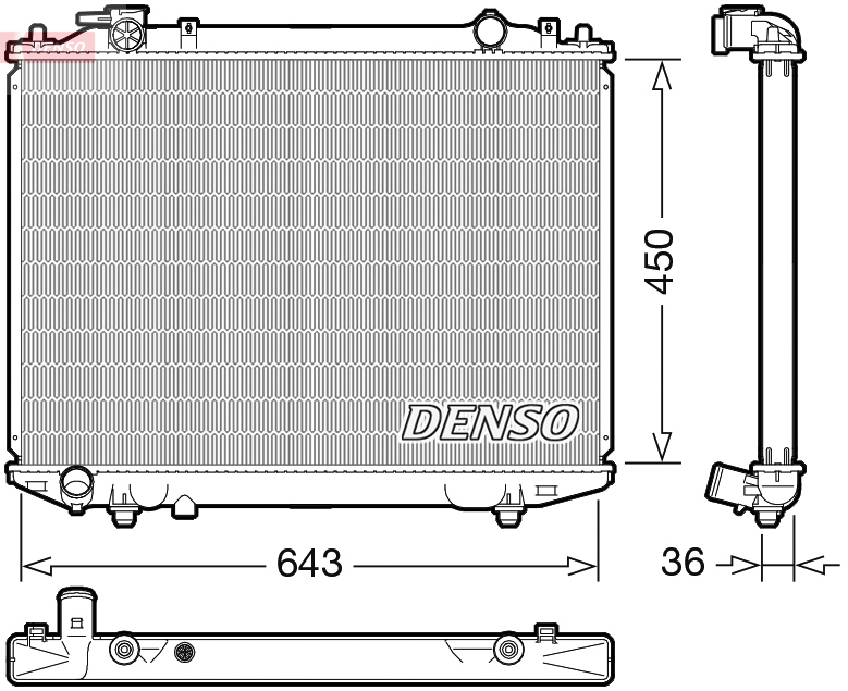 Radiateur Denso DRM44047