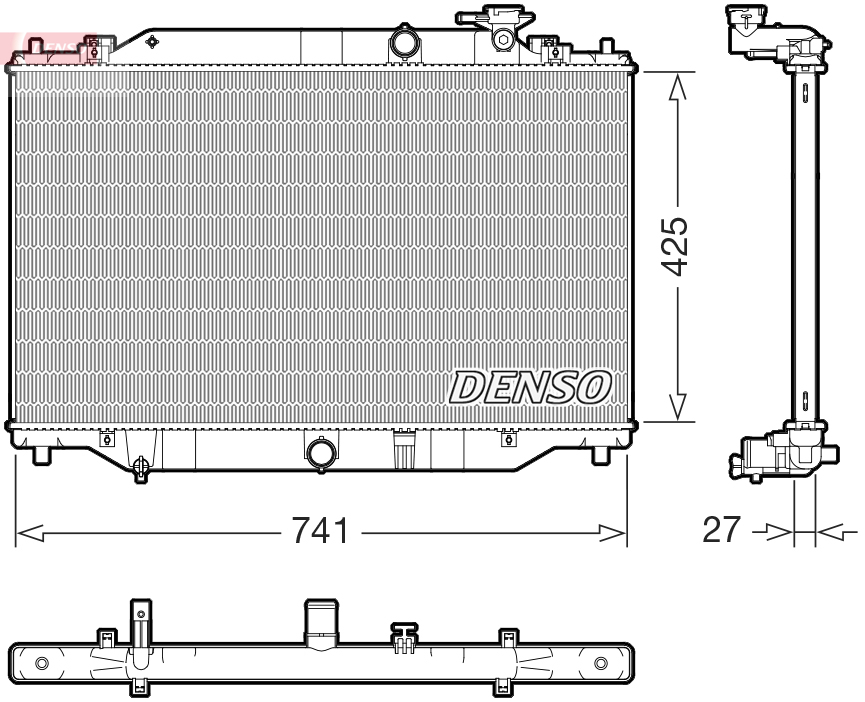 Radiateur Denso DRM44052