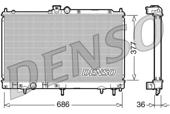 Radiateur Denso DRM45026