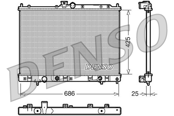 Radiateur Denso DRM45030