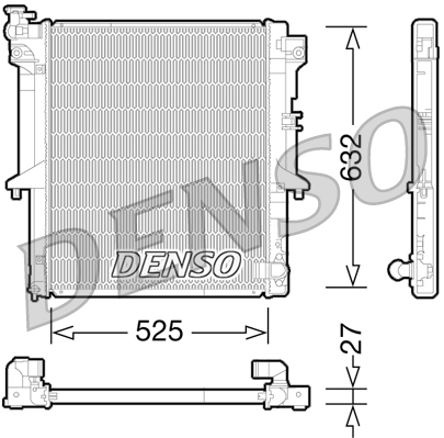 Radiateur Denso DRM45034