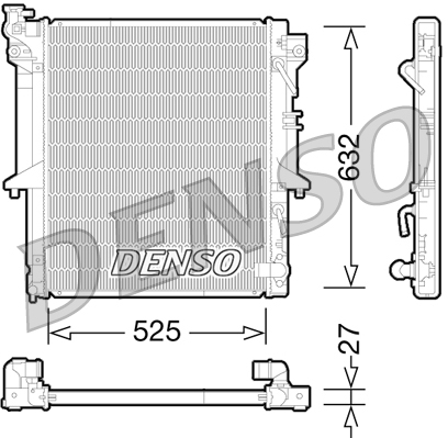 Radiateur Denso DRM45035