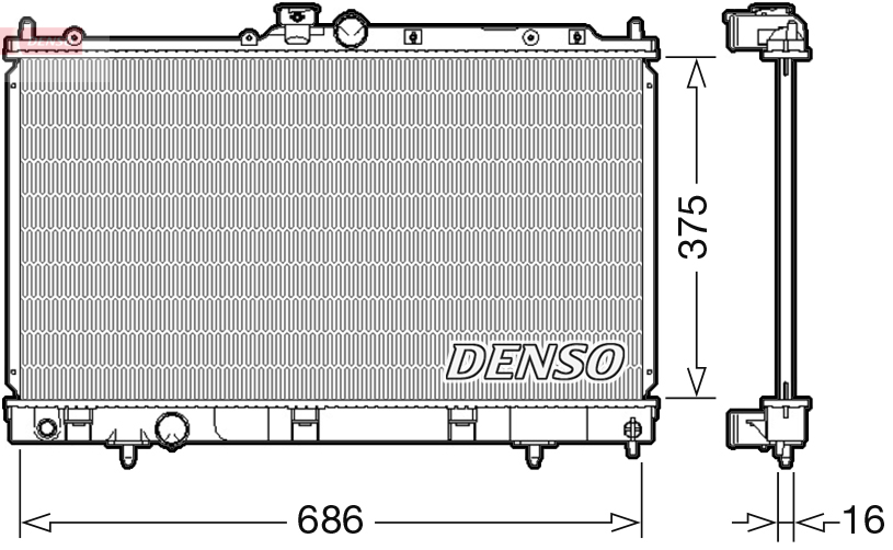 Radiateur Denso DRM45036