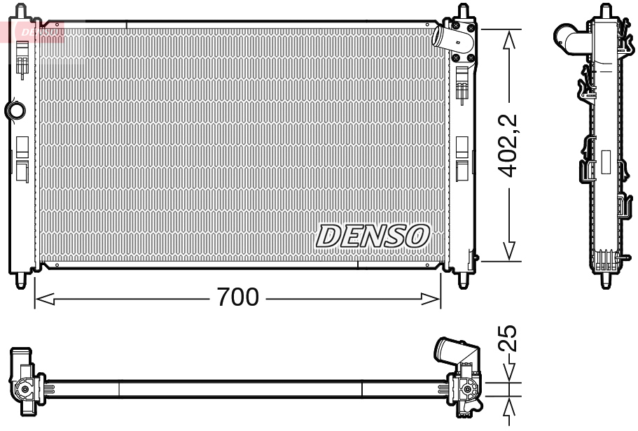 Radiateur Denso DRM45053