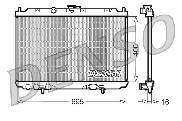 Radiateur Denso DRM46013
