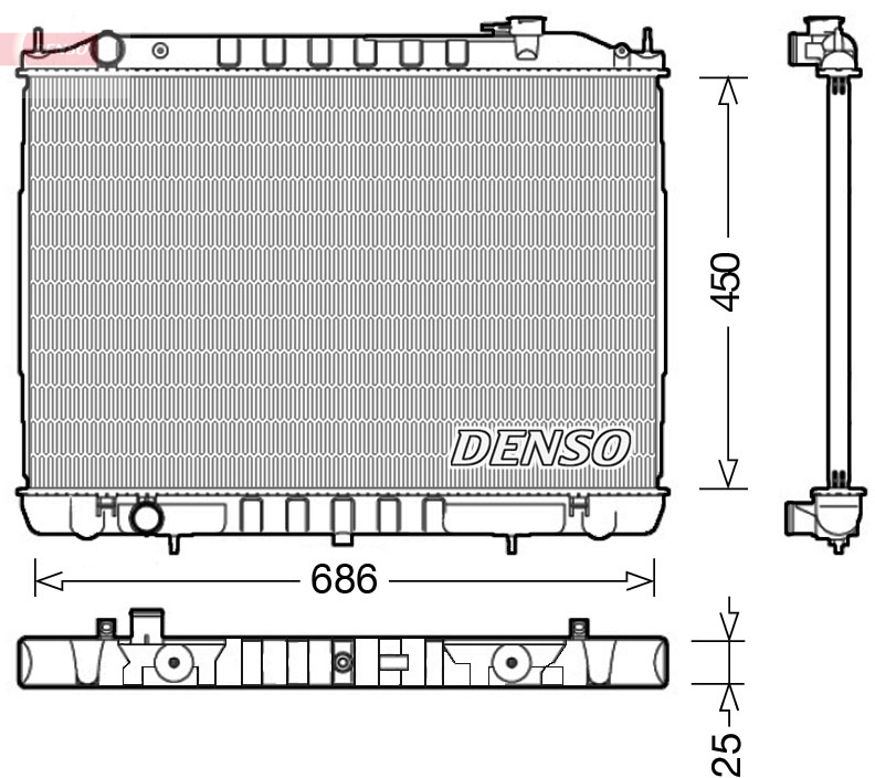 Radiateur Denso DRM46050