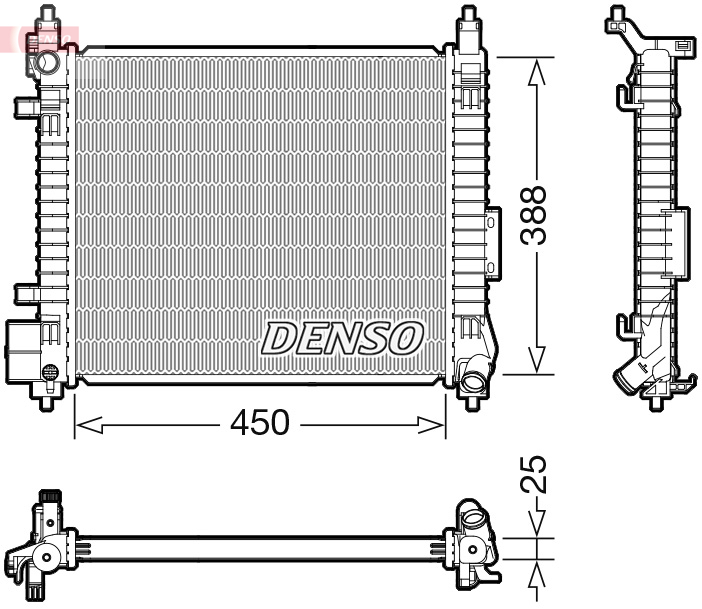 Radiateur Denso DRM46061