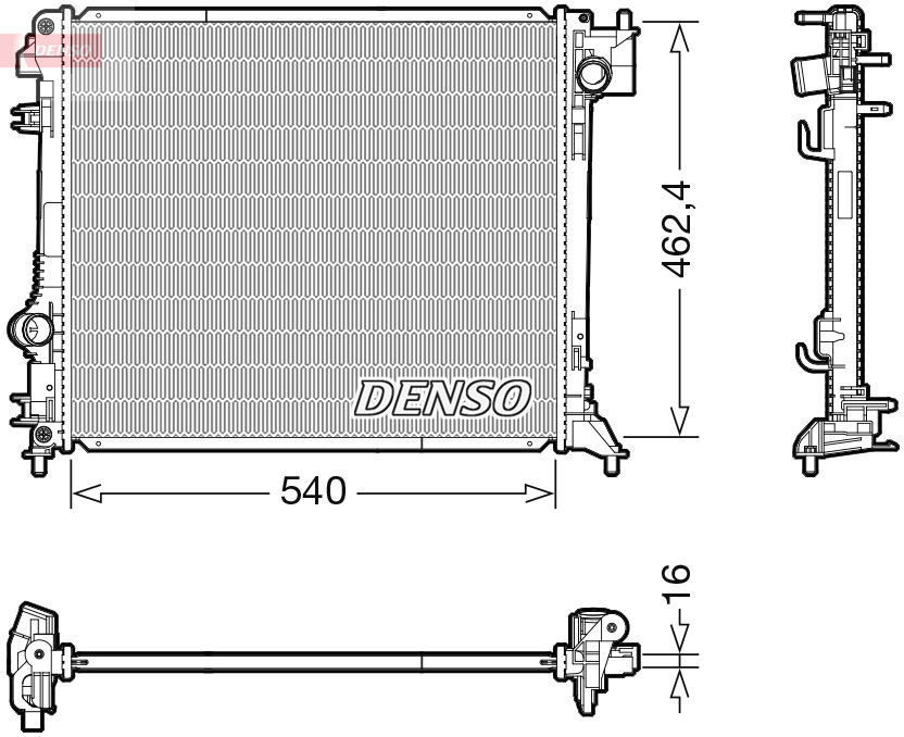 Radiateur Denso DRM46062