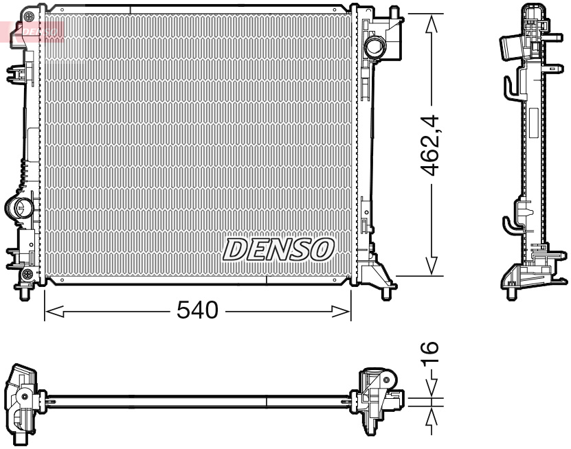 Radiateur Denso DRM46063