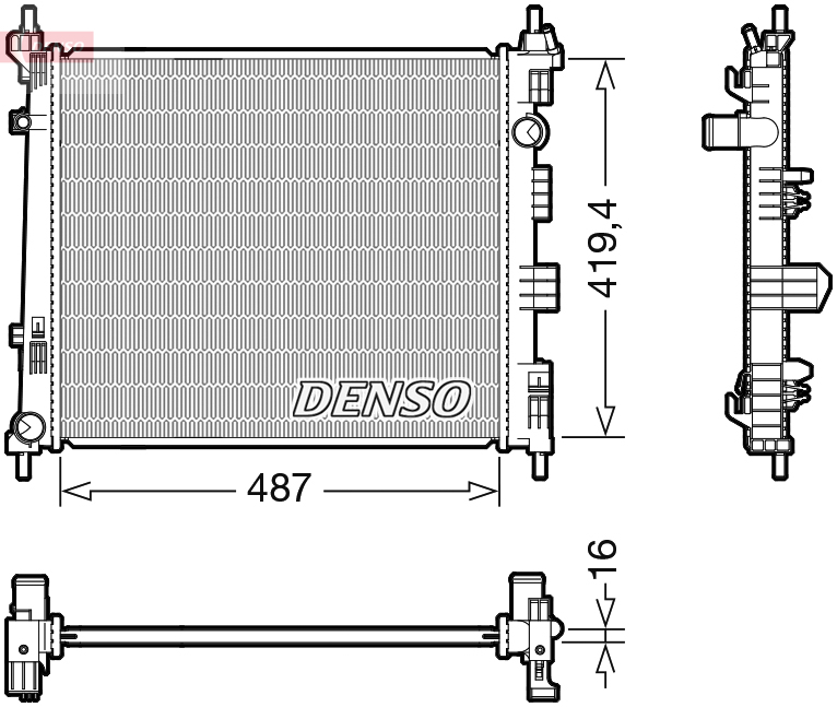 Radiateur Denso DRM46069
