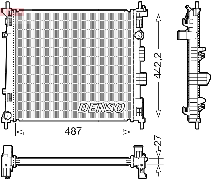 Radiateur Denso DRM46070
