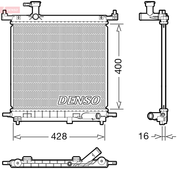 Radiateur Denso DRM46072