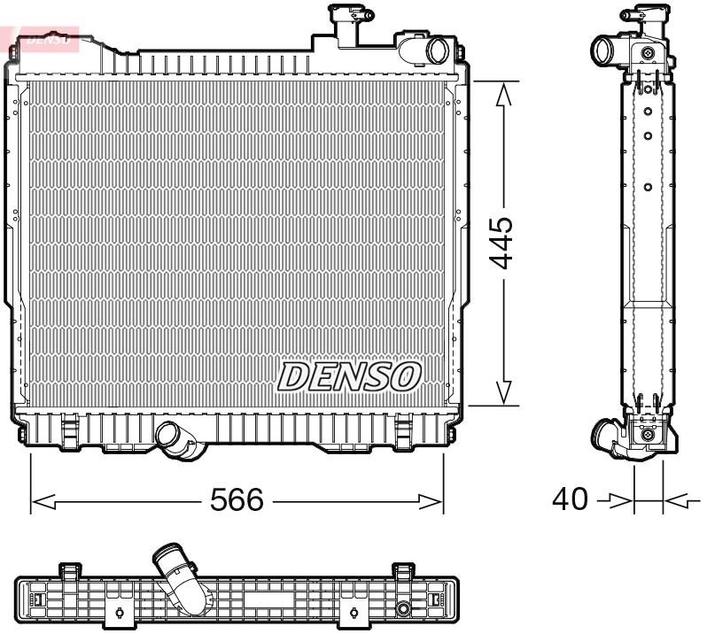 Radiateur Denso DRM46074