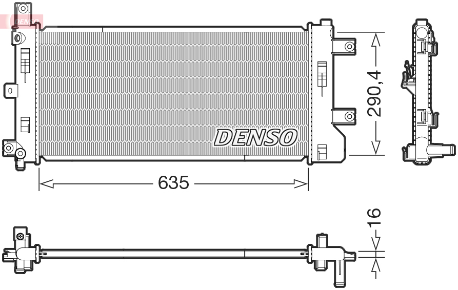 Radiateur Denso DRM46105
