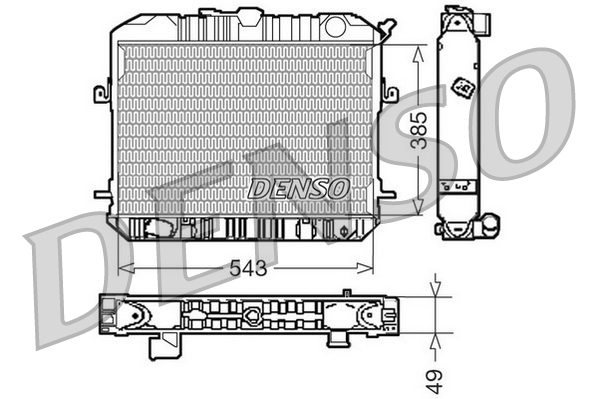 Radiateur Denso DRM46200