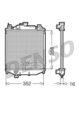 Radiateur Denso DRM47005