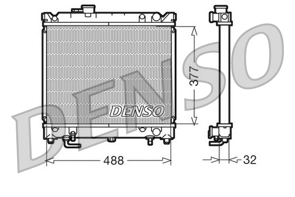 Radiateur Denso DRM47010