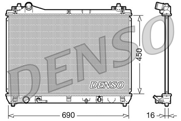 Radiateur Denso DRM47017