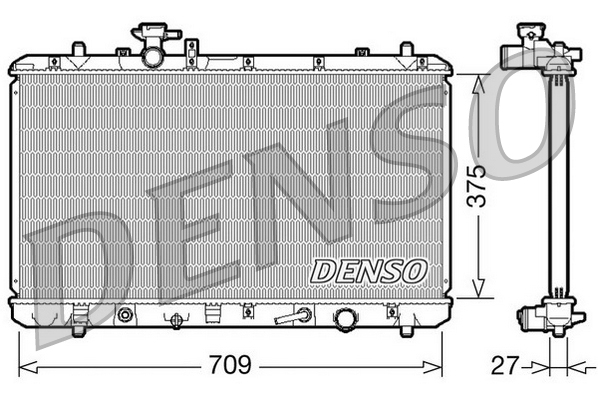 Radiateur Denso DRM47025