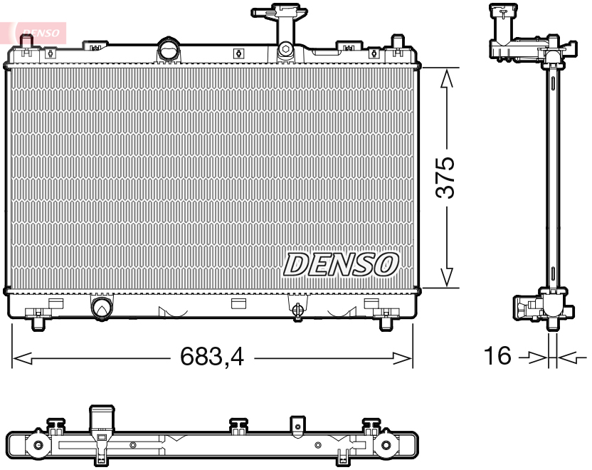 Radiateur Denso DRM47038