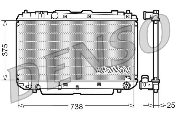 Radiateur Denso DRM50021