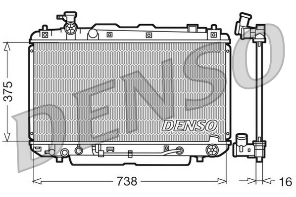 Radiateur Denso DRM50022