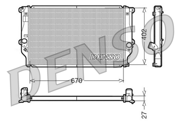 Radiateur Denso DRM50025