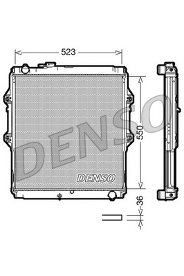 Radiateur Denso DRM50037