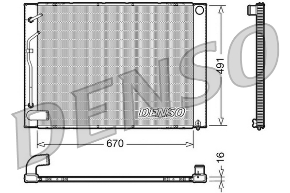 Radiateur Denso DRM50054