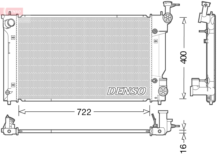 Radiateur Denso DRM50098