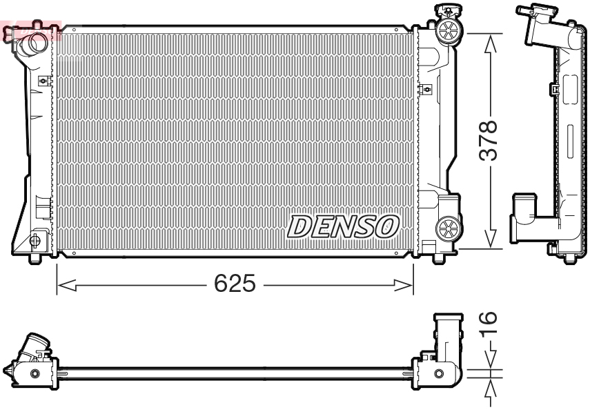 Radiateur Denso DRM50118