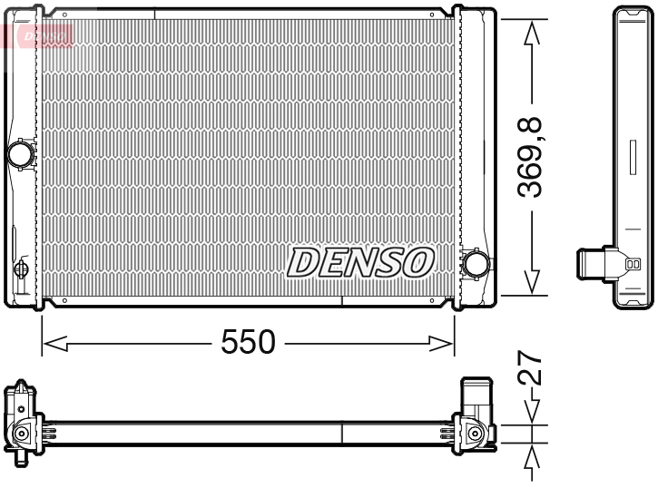 Radiateur Denso DRM50123