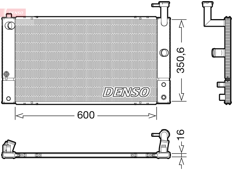 Radiateur Denso DRM50133