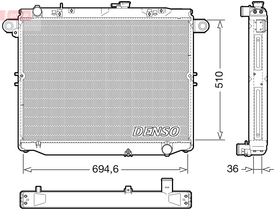 Radiateur Denso DRM50139
