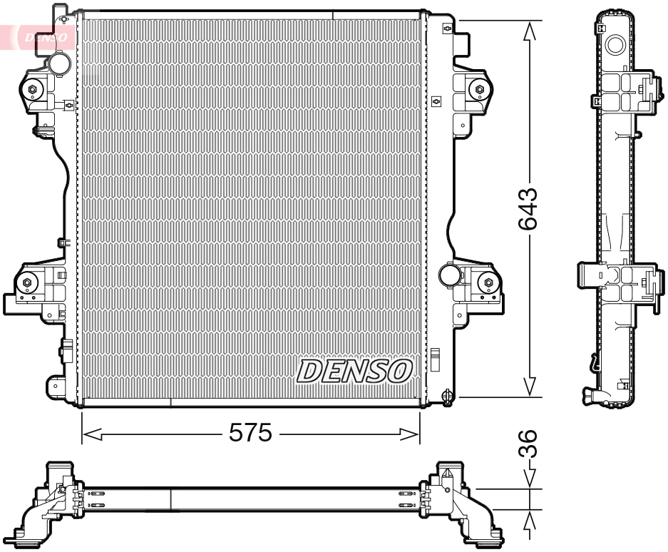 Radiateur Denso DRM50140