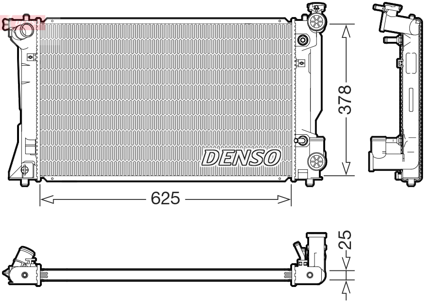 Radiateur Denso DRM50145