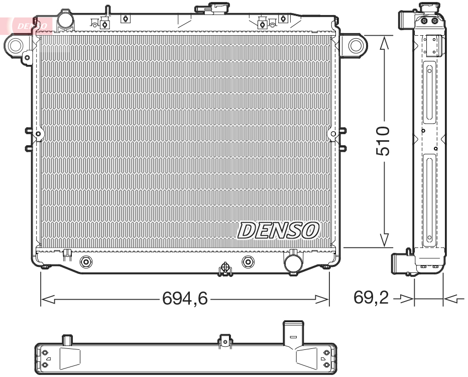 Radiateur Denso DRM50148