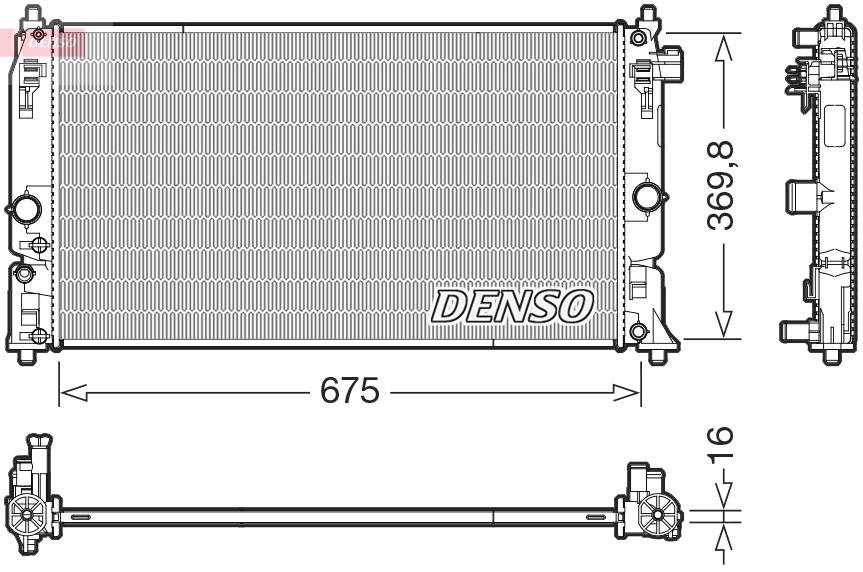 Radiateur Denso DRM50150