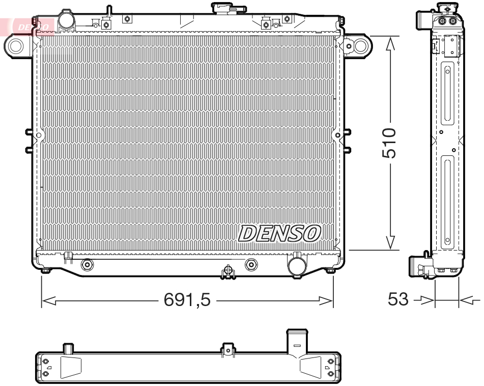 Radiateur Denso DRM51015