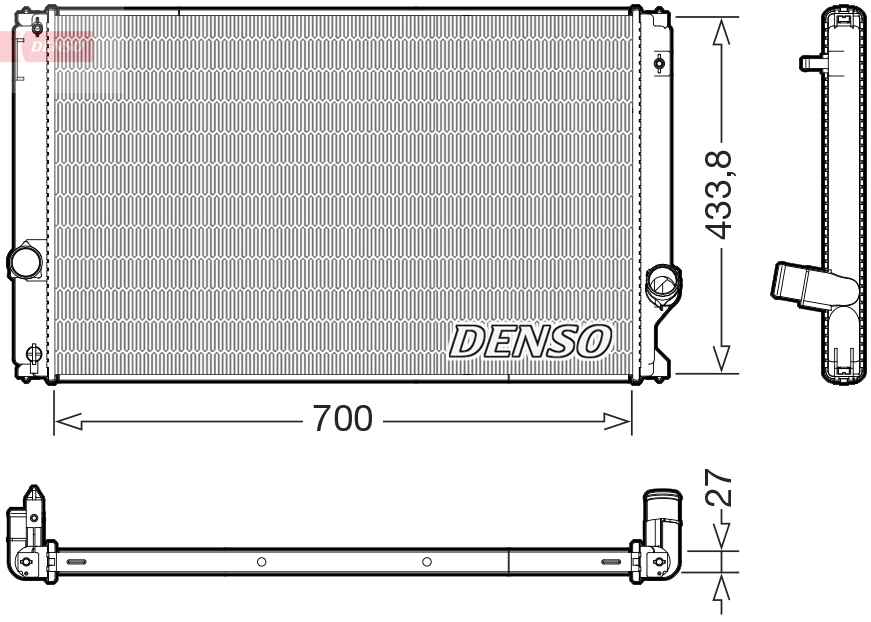 Radiateur Denso DRM51019