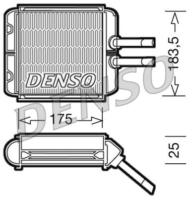 Kachelradiateur Denso DRR08001