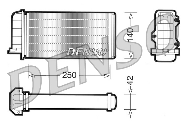 Kachelradiateur Denso DRR09002