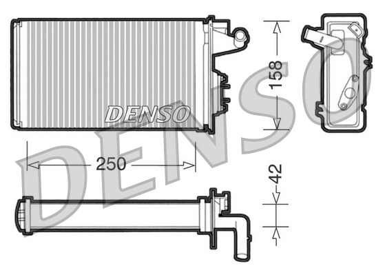 Kachelradiateur Denso DRR09010