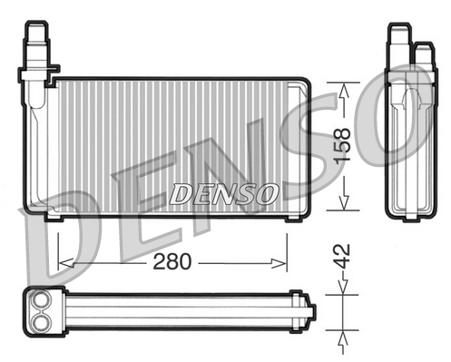 Kachelradiateur Denso DRR09020