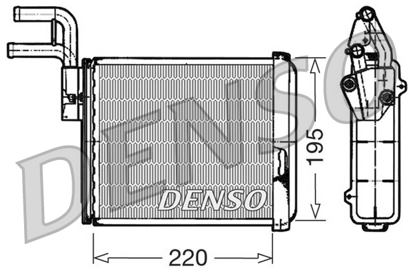 Kachelradiateur Denso DRR09032