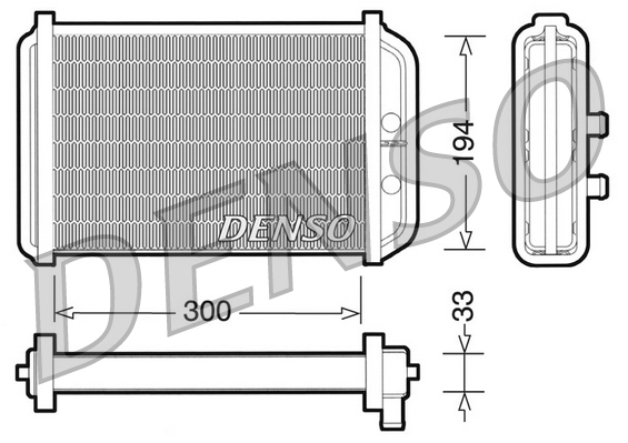 Kachelradiateur Denso DRR09033