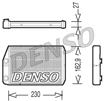 Kachelradiateur Denso DRR09034